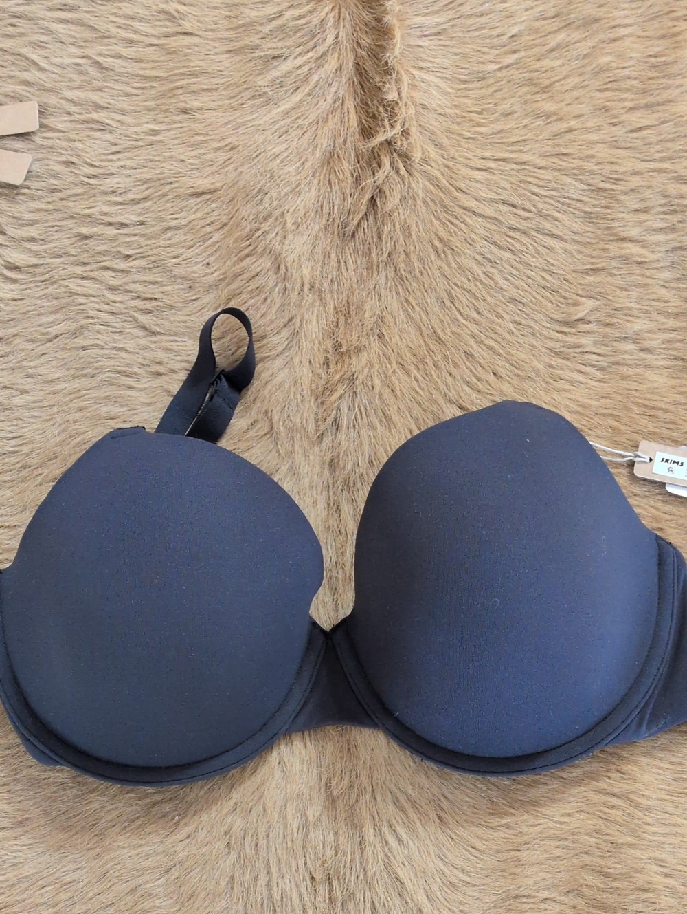 SKIMS Black T-Shirt Bra 32DDD